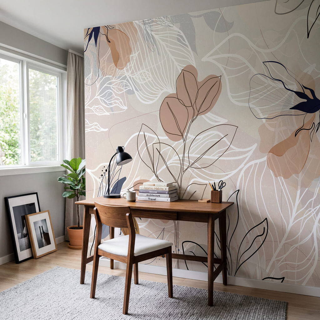 Linee botaniche a strati in un ambiente