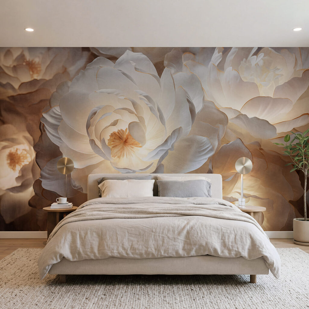 Rose con luce dorata in un ambiente